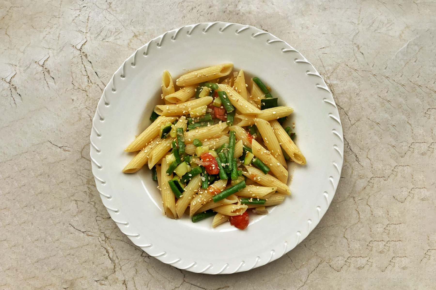 Gluten-Free & Vegan Pasta Primavera