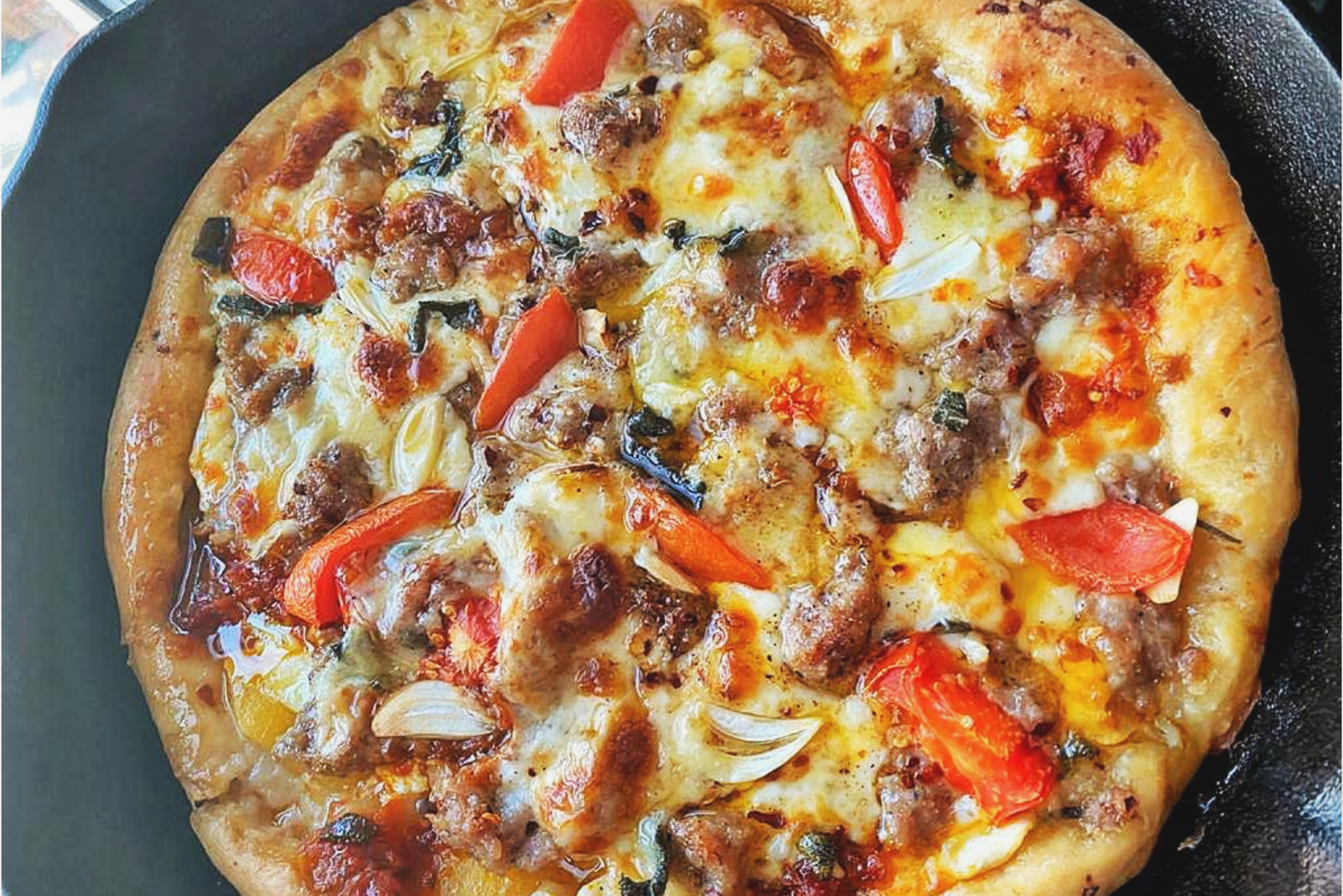 Homemade Pizza with fennel salad recipe