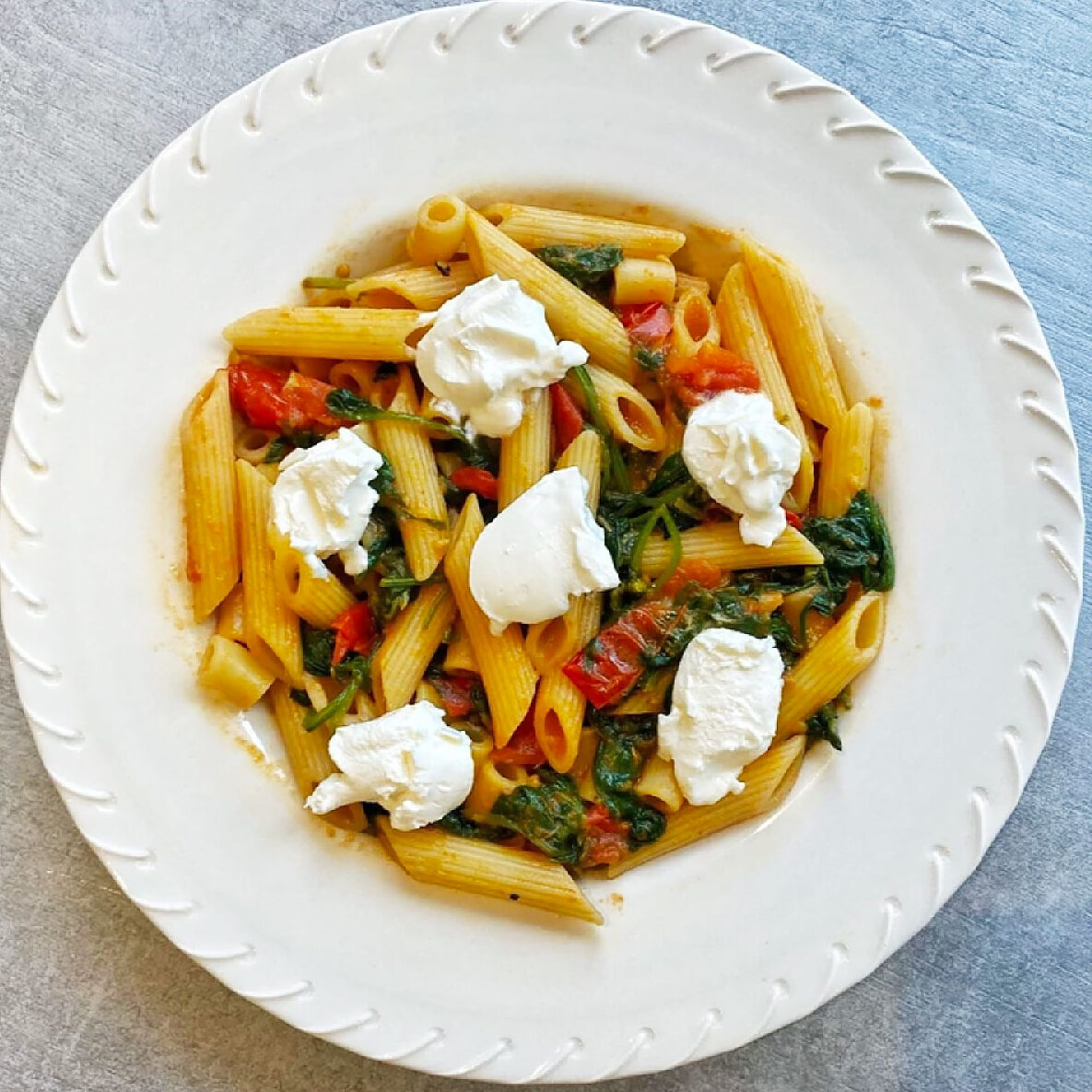 tomato and kale pasta recipe